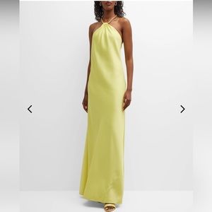 Liv Foster
Chain-Strap A-Line Halter Gown